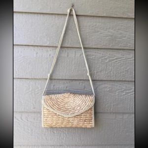 Croft & barrow summer straw purse 90s